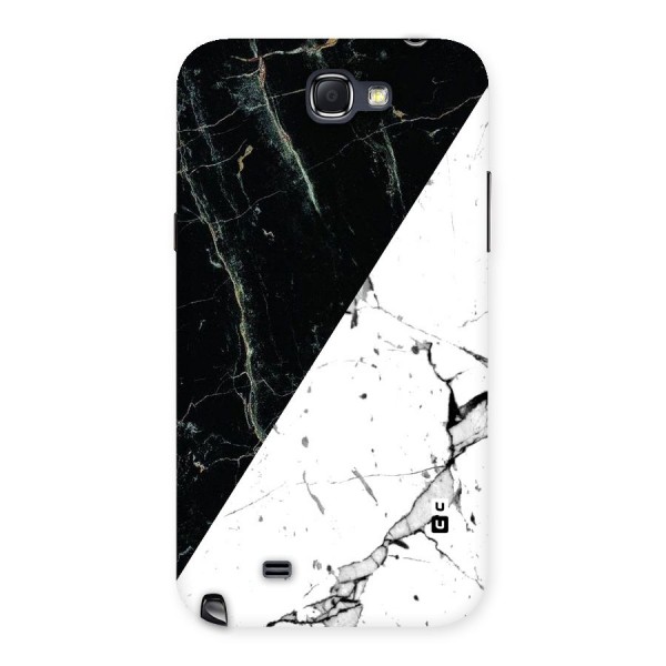 Stylish Diagonal Marble Back Case for Galaxy Note 2