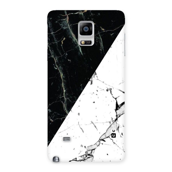 Stylish Diagonal Marble Back Case for Galaxy Note 4