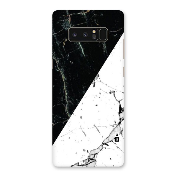 Stylish Diagonal Marble Back Case for Galaxy Note 8
