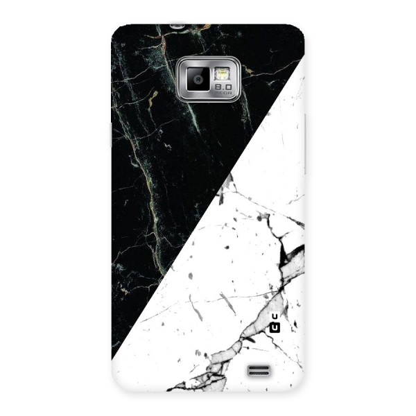 Stylish Diagonal Marble Back Case for Galaxy S2