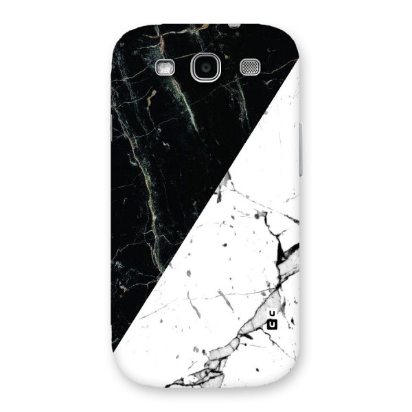 Stylish Diagonal Marble Back Case for Galaxy S3