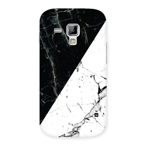 Stylish Diagonal Marble Back Case for Galaxy S Duos