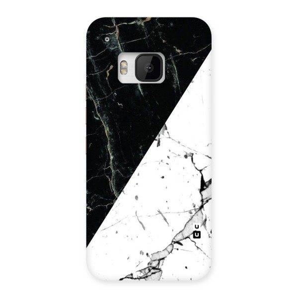 Stylish Diagonal Marble Back Case for HTC One M9
