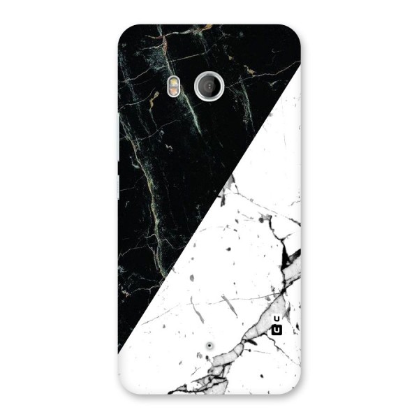 Stylish Diagonal Marble Back Case for HTC U11