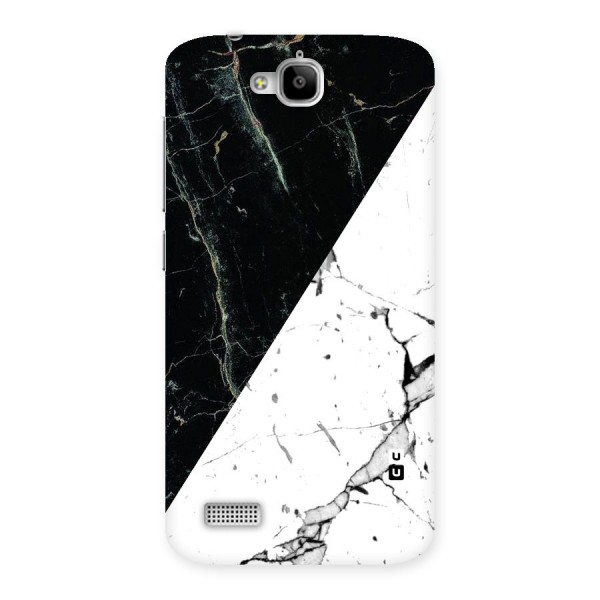 Stylish Diagonal Marble Back Case for Honor Holly