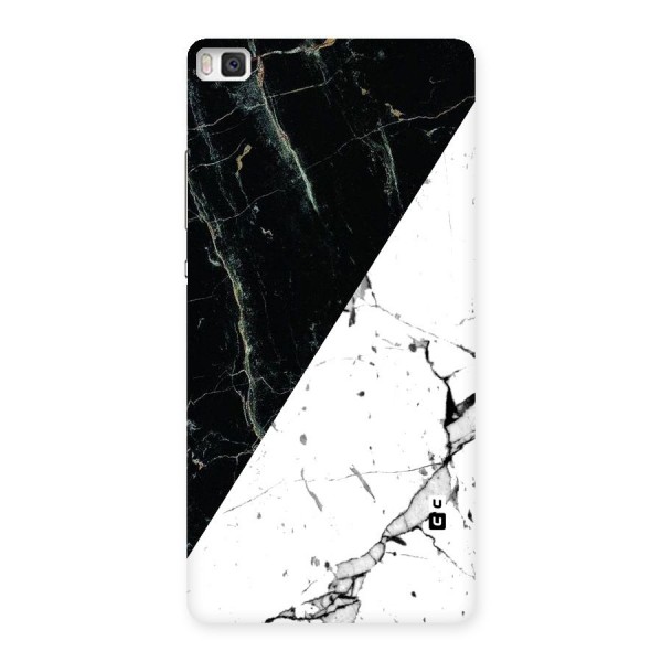 Stylish Diagonal Marble Back Case for Huawei P8