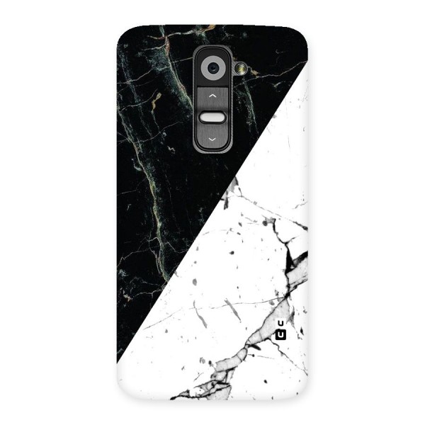 Stylish Diagonal Marble Back Case for LG G2