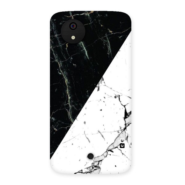 Stylish Diagonal Marble Back Case for Micromax Canvas A1