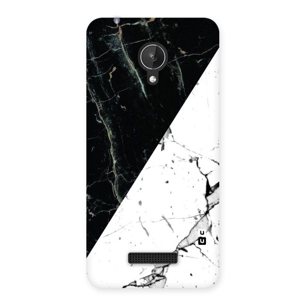 Stylish Diagonal Marble Back Case for Micromax Canvas Spark Q380