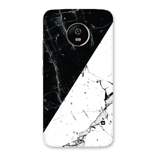 Stylish Diagonal Marble Back Case for Moto G5