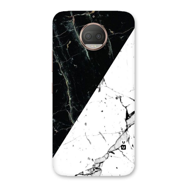 Stylish Diagonal Marble Back Case for Moto G5s Plus