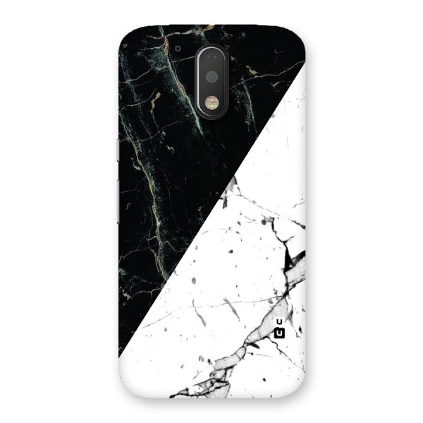 Stylish Diagonal Marble Back Case for Motorola Moto G4