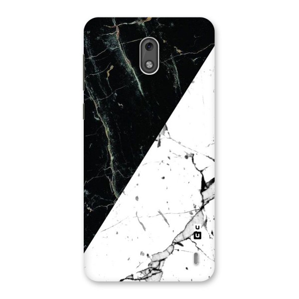 Stylish Diagonal Marble Back Case for Nokia 2