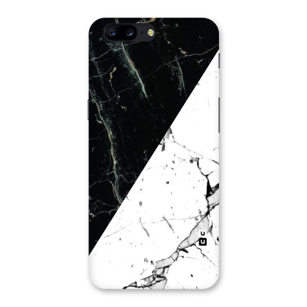 Stylish Diagonal Marble Back Case for OnePlus 5
