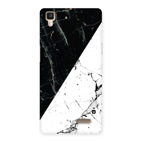 Stylish Diagonal Marble Back Case for Oppo R7