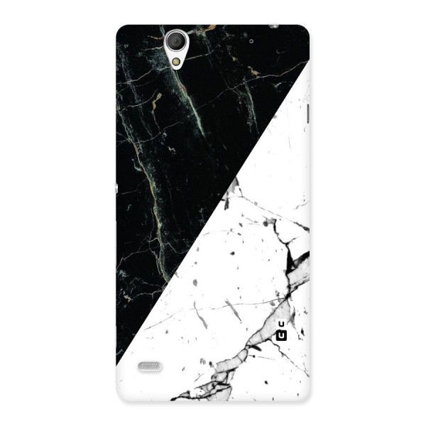Stylish Diagonal Marble Back Case for Sony Xperia C4
