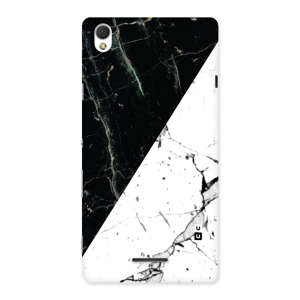 Stylish Diagonal Marble Back Case for Sony Xperia T3