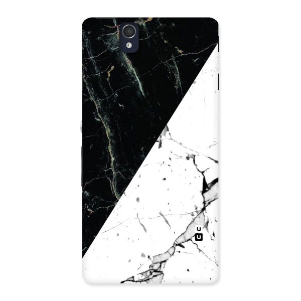 Stylish Diagonal Marble Back Case for Sony Xperia Z