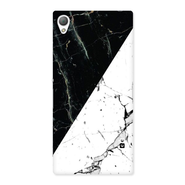 Stylish Diagonal Marble Back Case for Sony Xperia Z3