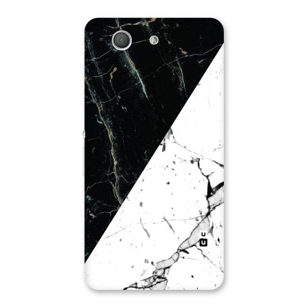 Stylish Diagonal Marble Back Case for Xperia Z3 Compact
