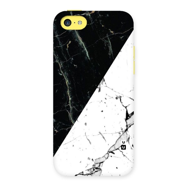 Stylish Diagonal Marble Back Case for iPhone 5C