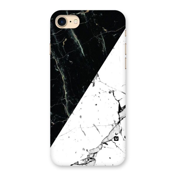Stylish Diagonal Marble Back Case for iPhone 7