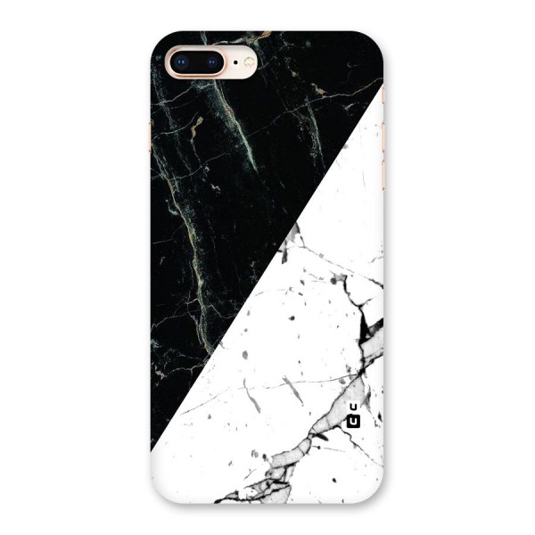 Stylish Diagonal Marble Back Case for iPhone 8 Plus