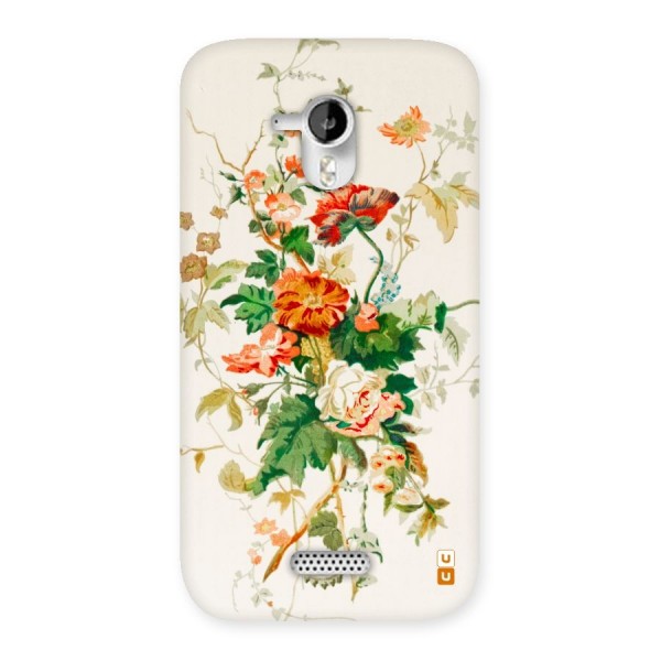 Summer Floral Back Case for Micromax Canvas HD A116