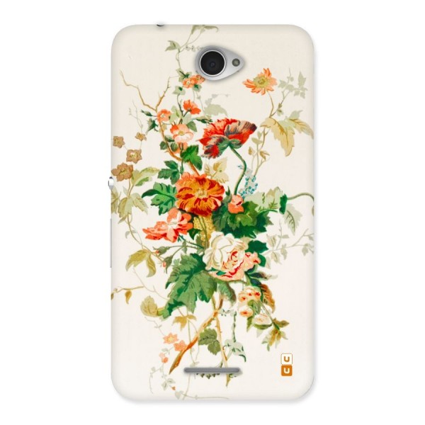Summer Floral Back Case for Sony Xperia E4