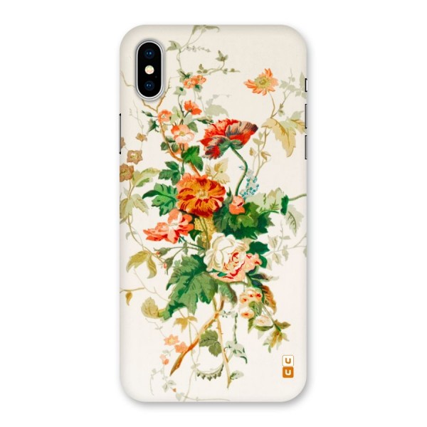 Summer Floral Back Case for iPhone X