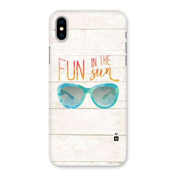 Sun Fun Back Case for iPhone X