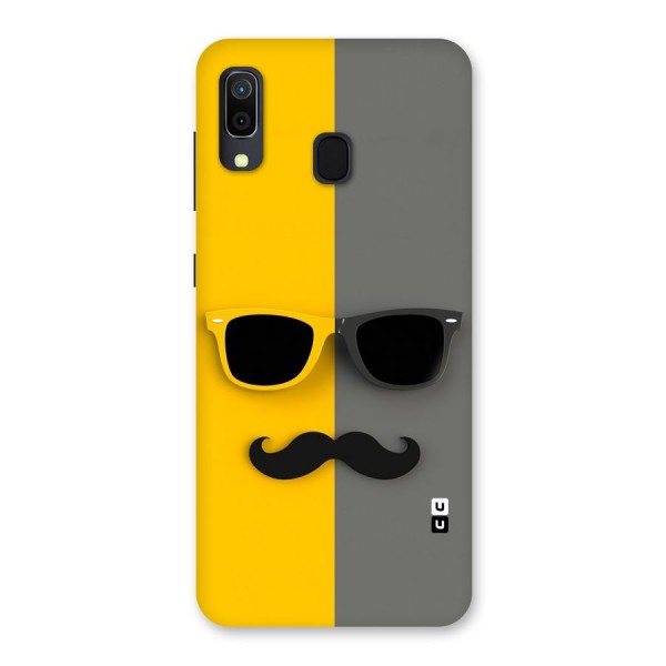 Sunglasses and Moustache Back Case for Galaxy A20