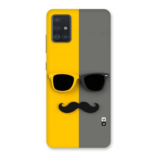 Sunglasses and Moustache Back Case for Galaxy A51