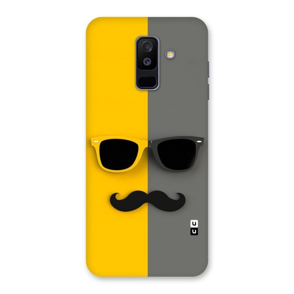 Sunglasses and Moustache Back Case for Galaxy A6 Plus