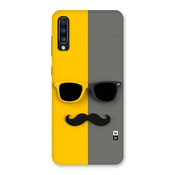 Sunglasses and Moustache Back Case for Galaxy A70