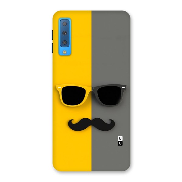Sunglasses and Moustache Back Case for Galaxy A7 (2018)
