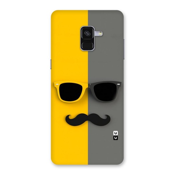 Sunglasses and Moustache Back Case for Galaxy A8 Plus