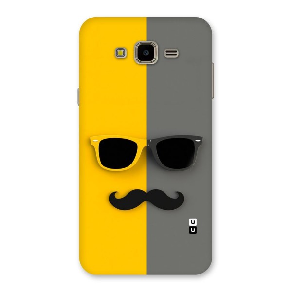 Sunglasses and Moustache Back Case for Galaxy J7 Nxt