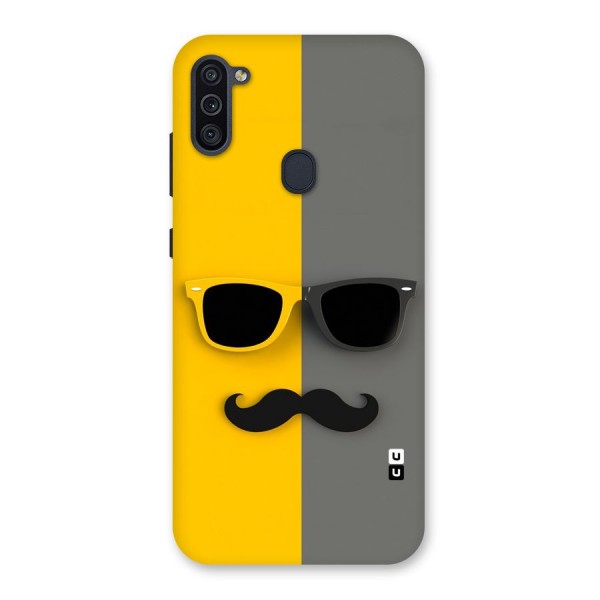 Sunglasses and Moustache Back Case for Galaxy M11