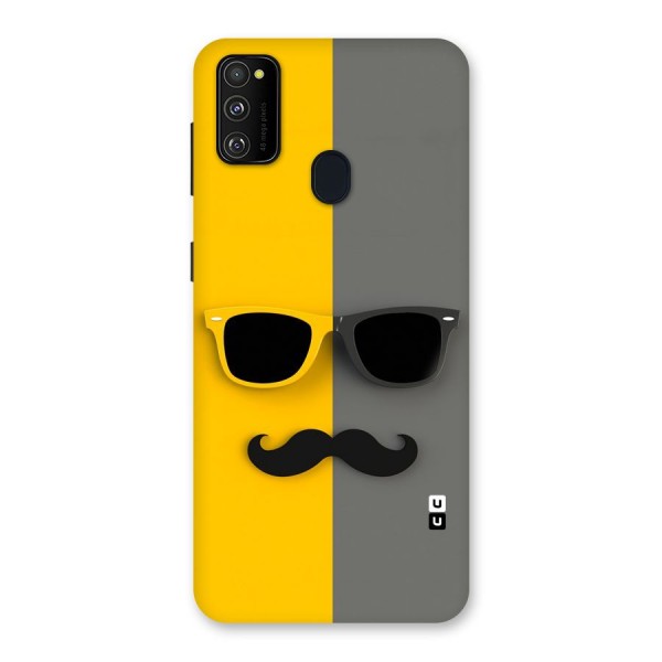 Sunglasses and Moustache Back Case for Galaxy M21