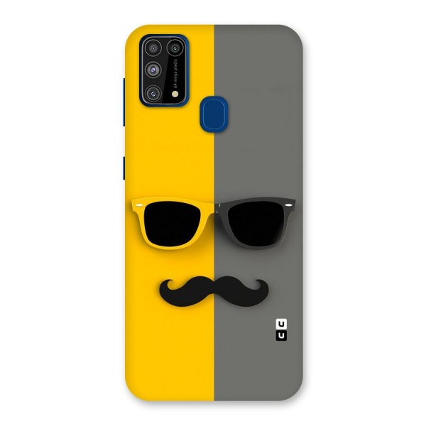 Sunglasses and Moustache Back Case for Galaxy M31