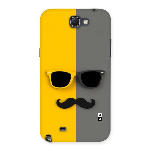 Sunglasses and Moustache Back Case for Galaxy Note 2
