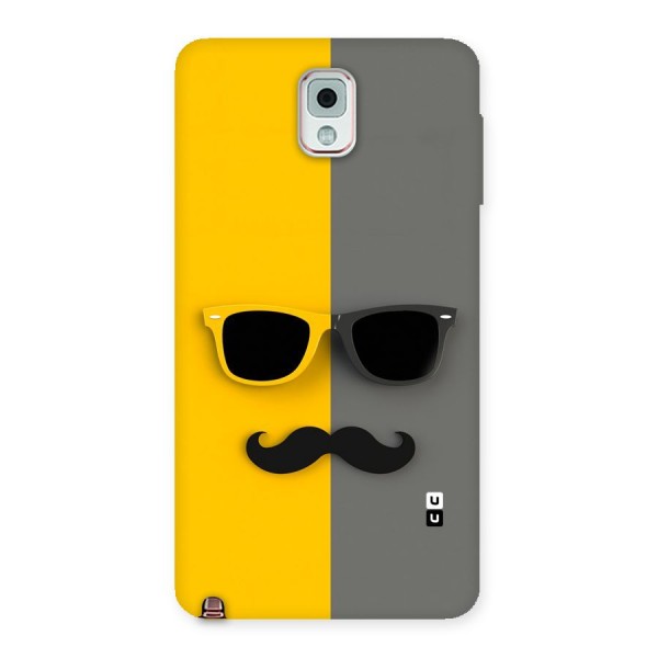 Sunglasses and Moustache Back Case for Galaxy Note 3