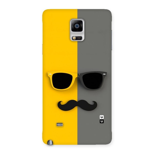 Sunglasses and Moustache Back Case for Galaxy Note 4
