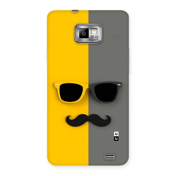 Sunglasses and Moustache Back Case for Galaxy S2