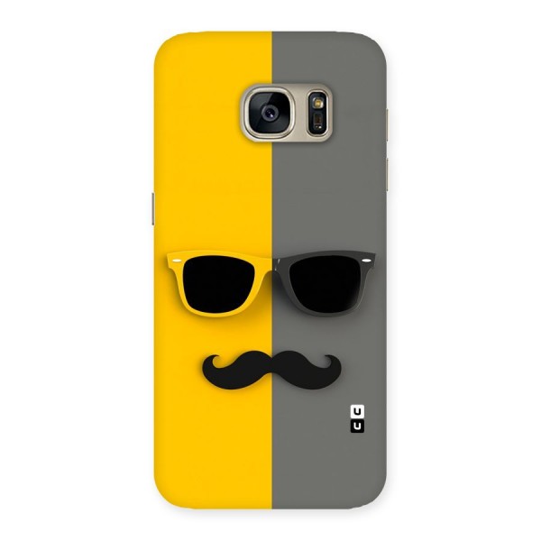 Sunglasses and Moustache Back Case for Galaxy S7