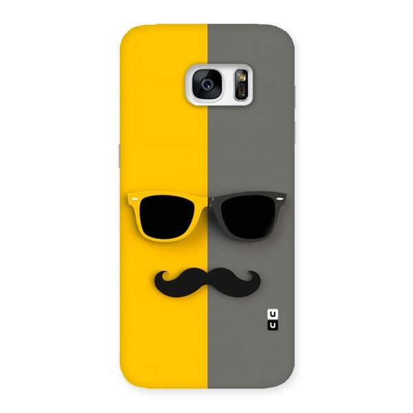 Sunglasses and Moustache Back Case for Galaxy S7 Edge