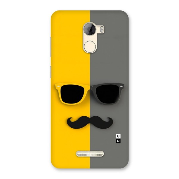 Sunglasses and Moustache Back Case for Gionee A1 LIte