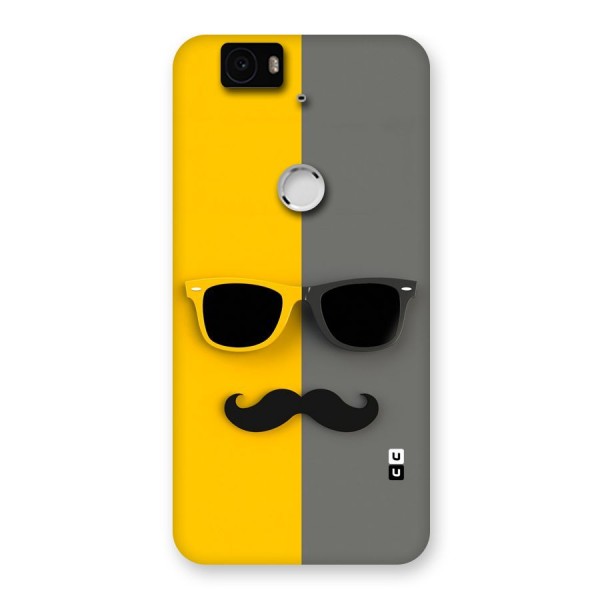 Sunglasses and Moustache Back Case for Google Nexus-6P