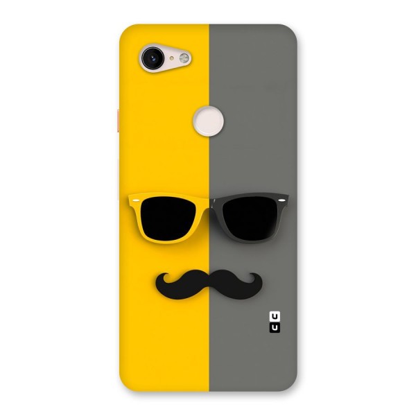 Sunglasses and Moustache Back Case for Google Pixel 3 XL